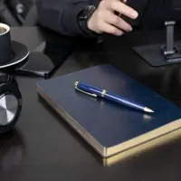 Ручка шариковая Letra Gold, глянцевая, белая