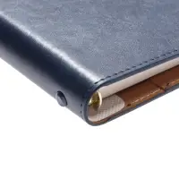 Органайзер на кольцах, C6, с хлястиком, 80л, линия, к/зам, Синий