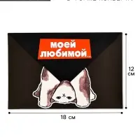 Открытка в форме конверта &laquo;Моей любимой&raquo;, 12 х 18 см
