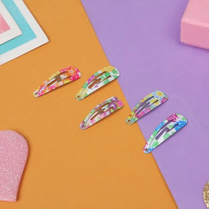 Заколки для волос &laquo;Астория&raquo;, набор 12 шт., цветы,3 см