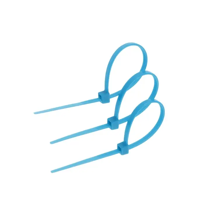 Хомут нейлоновый для стяжки, ТУНДРА, 2.5&times;100 мм, синий, 25 шт.