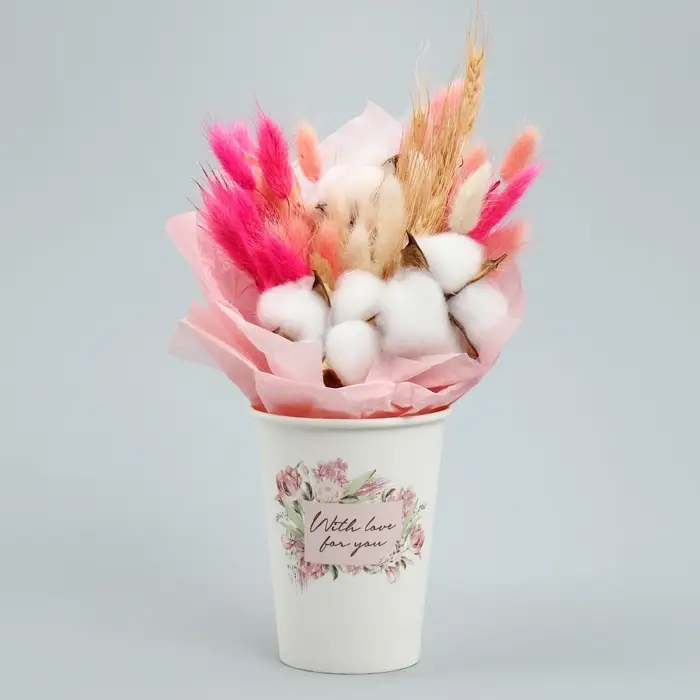 Стакан для цветов &laquo;Рамка цветочки&raquo;, 350 мл