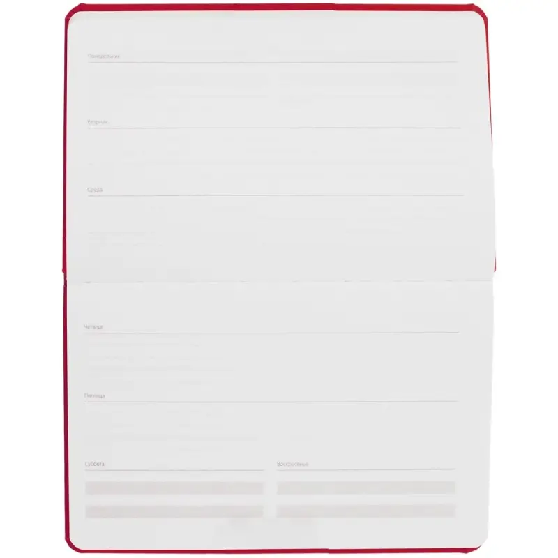 Еженедельник Urban, недатированный, красный