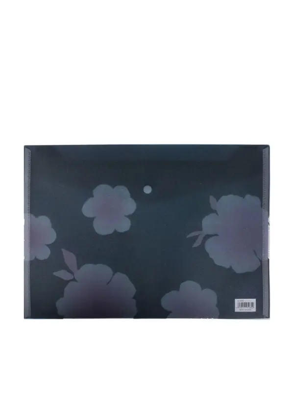 Папка-конверт на кнопке формат А4 180мкр блестящая МИКС Цветы  (штрихкод на штуке)