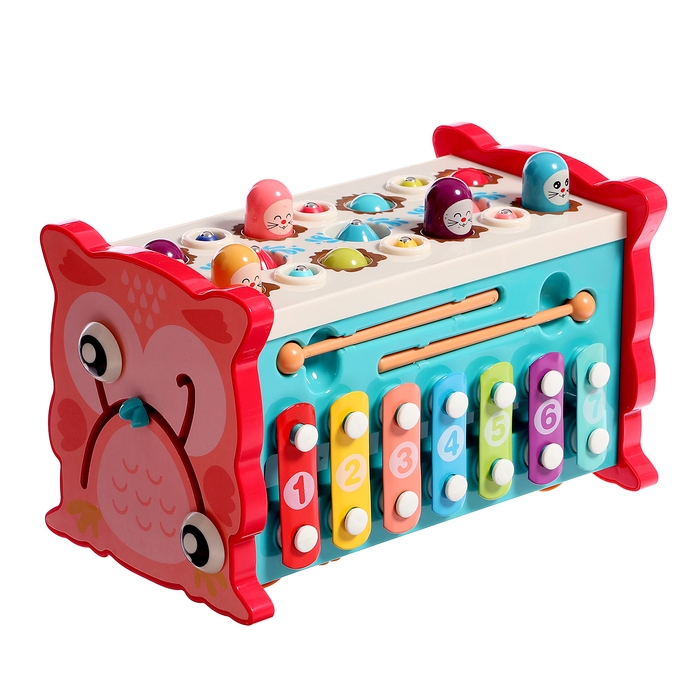 Развивающая игрушка &laquo;Сортер-совушка&raquo;, 15 в 1, с подвижными элементами