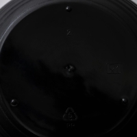 Горшок для цветов с поддоном &laquo;Дуэт&raquo;, 500 мл, пластиковый, чёрно-белый