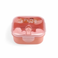 Ланч-бокс с клапаном, 3 секции, "Котята", 14 х 14 х 5 см