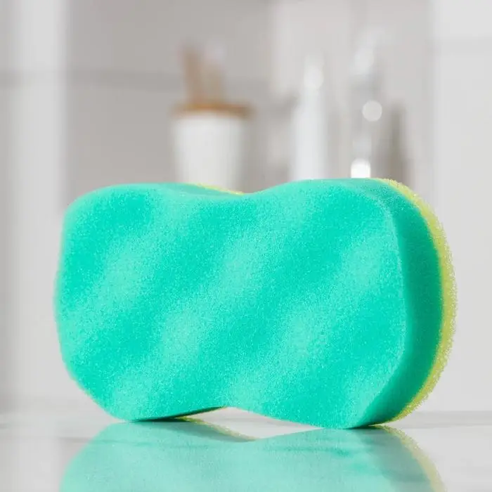 Губка для тела с массажным слоем &laquo;Восьмёрка&raquo;, 14,5&times;8&times;4 см, МИКС