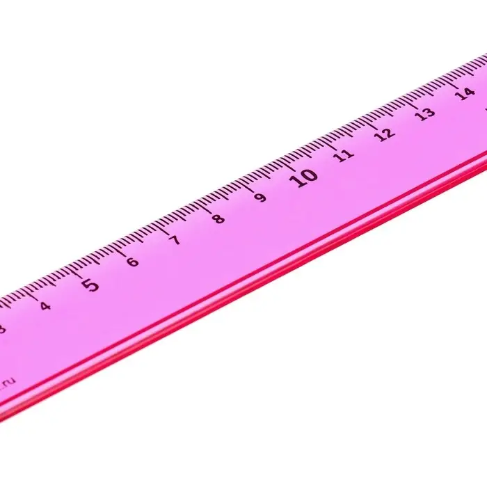 Линейка 20 см "Луна", прозрачная, тонированная, МИКС