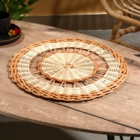 Подставка под горячее, 39х39х1 см, ротанг