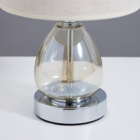 Лампа настольная 16712/1 E27 40Вт хром 22х22х32 см RISALUX