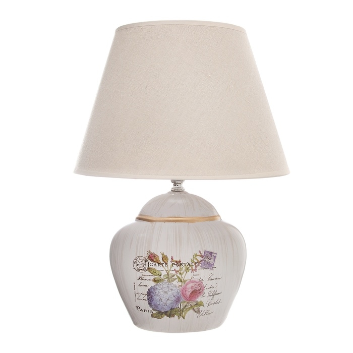 Настольная лампа с абажуром RISALUX &laquo;Сити&raquo;, Е27, 40 Вт, 30&times;30&times;43 см