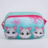 Сумка детская текстильная &laquo;Котята&raquo;, 2 кармана, 22&times;14&times;6 см