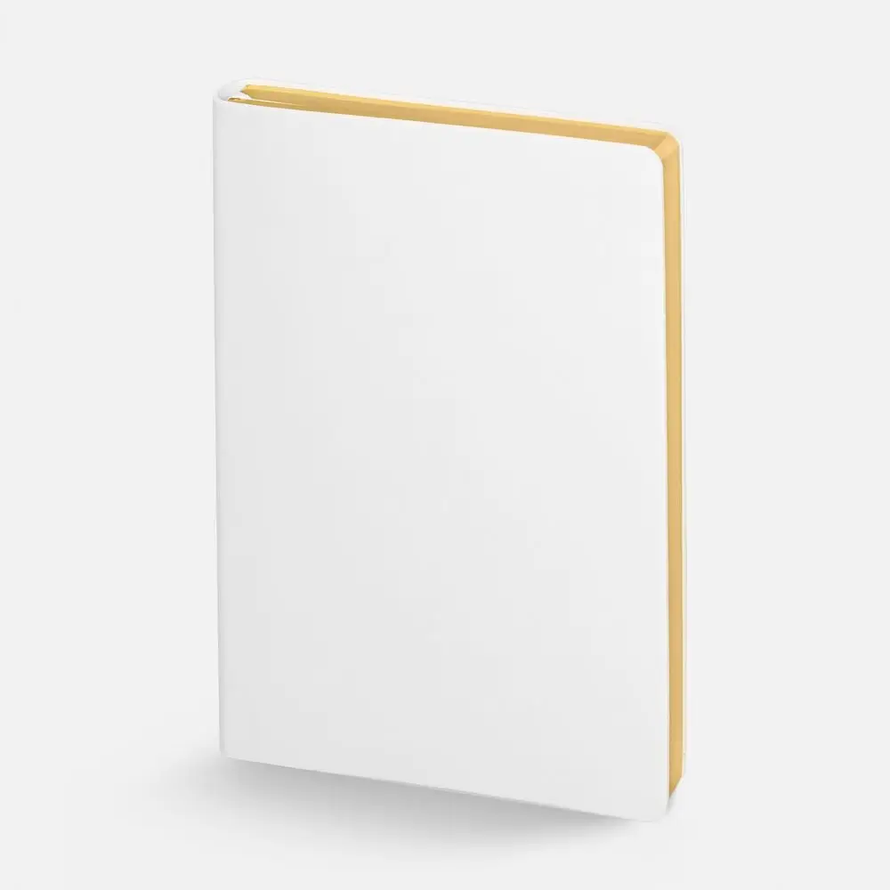 Ежедневник Nebraska Flex, недатированный, белый с золотистым