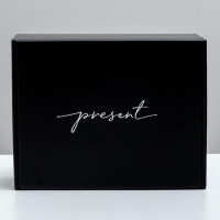 Коробка подарочная двухсторонняя складная, упаковка, &laquo;Present&raquo;, 27 х 21 х 9 см