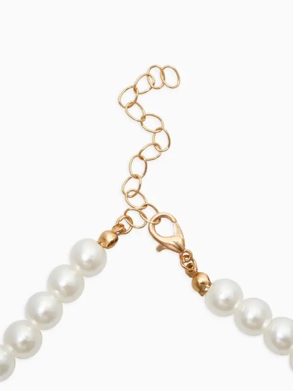 Набор детских украшений &laquo;Выбражулька. Стиль в сердце&raquo; 4 предмета: клипсы, кольцо, бусы, браслет, белый в золоте