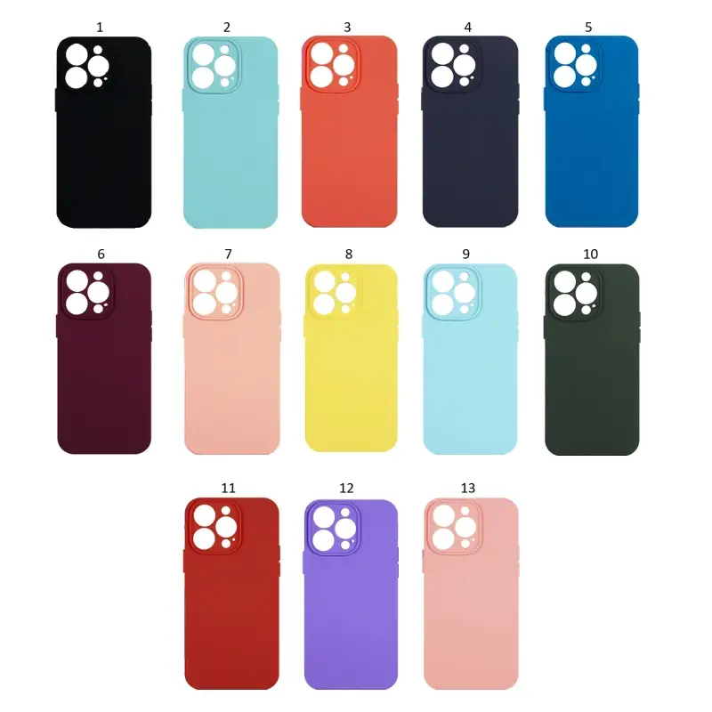 Чехол iPh 13 Pro (6.1) Silicone WS (без лого, в прозрачном пакете)