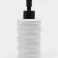 Дозатор для жидкого мыла "Волны", цвет белый