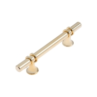 Ручка-скоба CAPPIO CAMDEN, м/о 96 мм, d=12 мм, пластик, цвет золото, 4 шт.