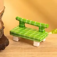 Сувенир дерево "Скамейка" цв. зелёный, 8,5х4х5 см