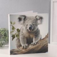 Фотоальбом магнитный 20 листов "Коала" кожзам, в коробке 2,6х32х33,5 см