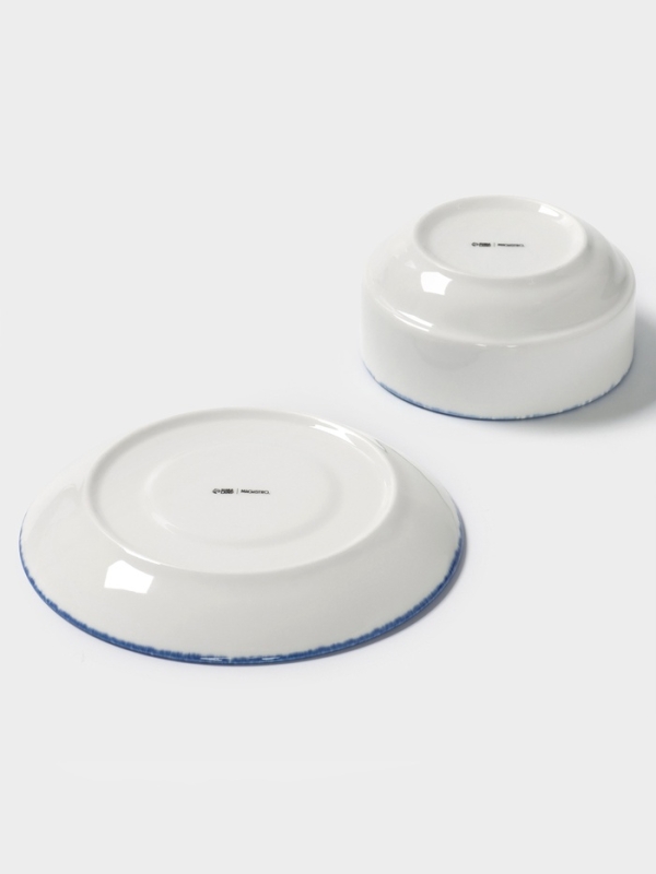 Бульонница с блюдцем "Blue Lagoon" Magistro 11см, 10,8х6,2, цвет белый, синий