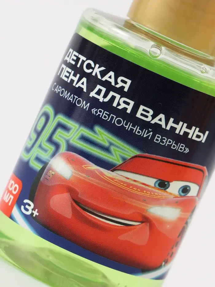 Детская пена для ванны, аромат яблочный взрыв, 100 мл, Машинка