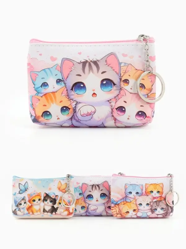 Кошелек дет 13-01-01 Июнь2517, 10,5*2,5*8 см, отд на молнии, микс