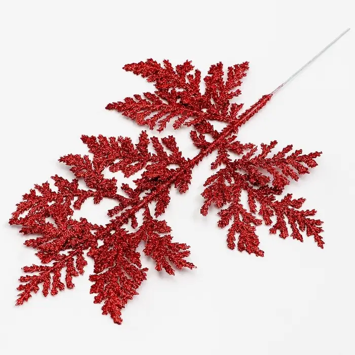 Декоративная веточка &laquo;Изумление&raquo; в красном цвете, 0,3 &times; 12 &times; 28 см