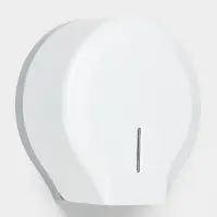 Диспенсер туалетной бумаги, пластик белый, втулка 4 см