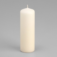 Свеча - цилиндр, 4&times;12 см, 15 ч, шампань