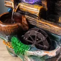 Фонтан "Домик под деревом" 32х15х13 см (с подсветкой)