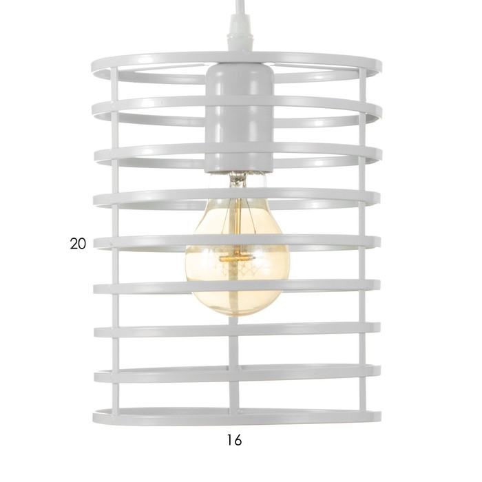 Светильник BayerLux "Цилиндр" 1х40Вт E27 белый 16х16х110 см.