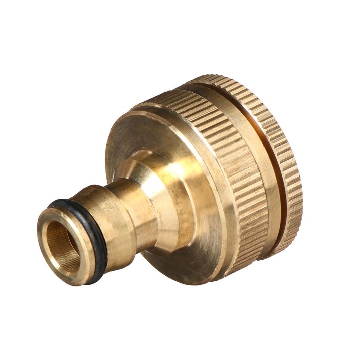 Штуцер, внутренняя резьба 3/4"&ndash;1", быстросъёмное соединение, латунь, Greengo