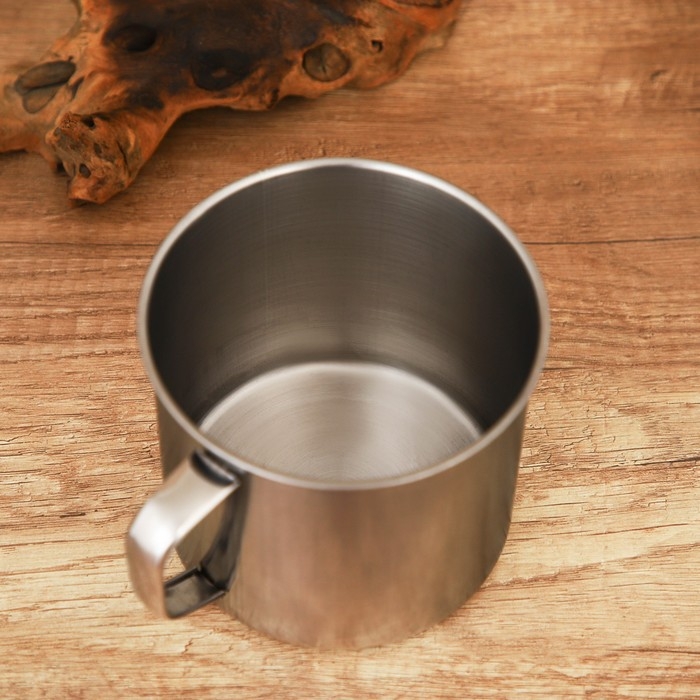 Кружка из нержавеющей стали &laquo;Мэйли&raquo;, 1,1 л, d=12,5 см, цвет хромированный