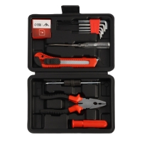 Набор инструментов в кейсе ЛОМ "23 ФЕВРАЛЯ", в подарочной упаковке, 11 предметов