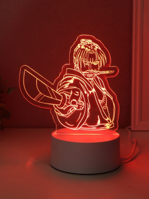 Светильник "Аниме. Воин" LED RGB от сети RISALUX 9,5х14,9х16 см