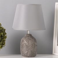 Настольная лампа "Бутоны" 1х15Вт Е14 серый 20х20х28см