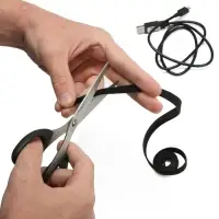 Лента-липучка для проводов 1000&times;10&times;1.5 мм ТУНДРА, чёрная, 1 шт.