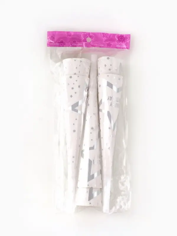 Дудка-гудок"Happy birthday", набор 6 штук