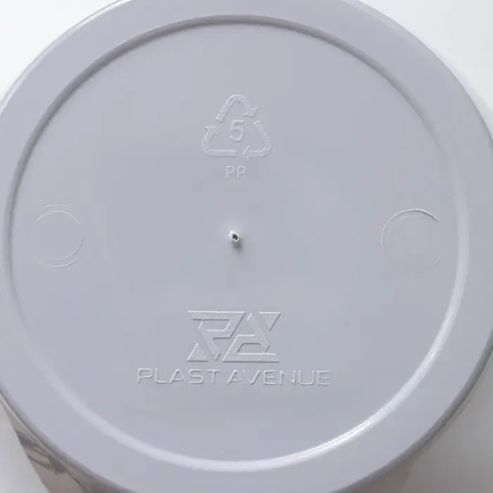 Кашпо для цветов со вставкой &laquo;Грация&raquo;, 2 л, цвет серый