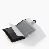 Портмоне мужское на кнопке, 3 в 1, для автодокументов и паспорта, 2 отдела, для карт, для монет, цвет чёрный/кофе