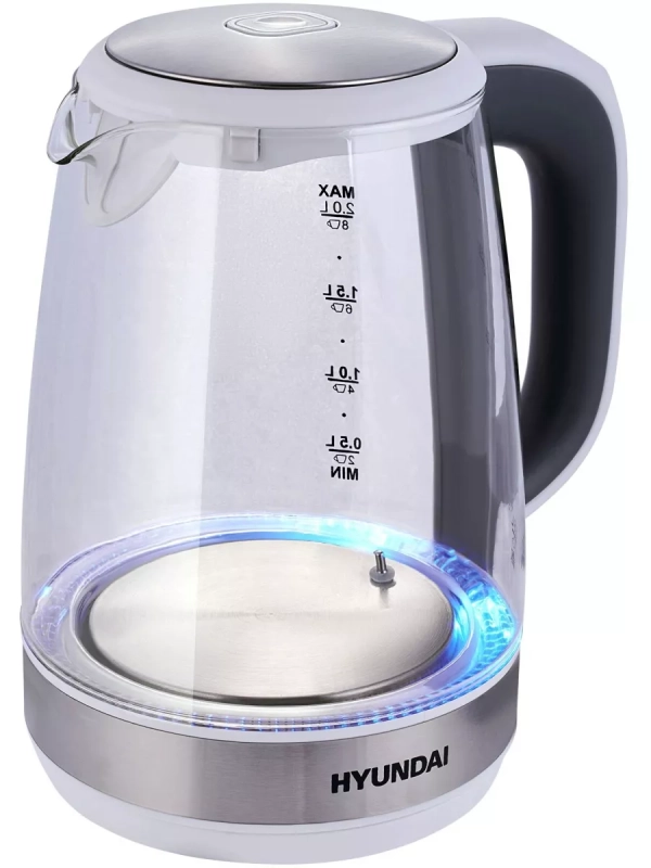 Чайник HYK-G8880 2л. 2200Вт серый-серебристый