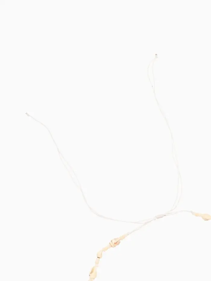 Ожерелье "Халия" длина 35 см, цв. белый