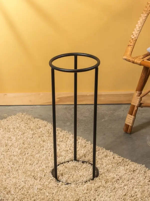 Кашпо на подставке "Арабика" железо 21х21х54 см