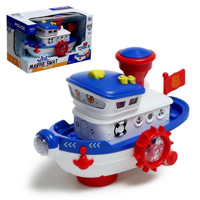 Катер &laquo;Морячок&raquo;, свет, звук, на батарейках