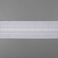 Шторная лента классическая, матовая, 4 см, 100 &plusmn; 1 м, цвет белый