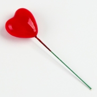 Набор топперов на проволоке &laquo;Сердце&raquo;, набор 15 шт., размер 1 шт. &mdash; 3 &times; 2 &times; 8,5 см