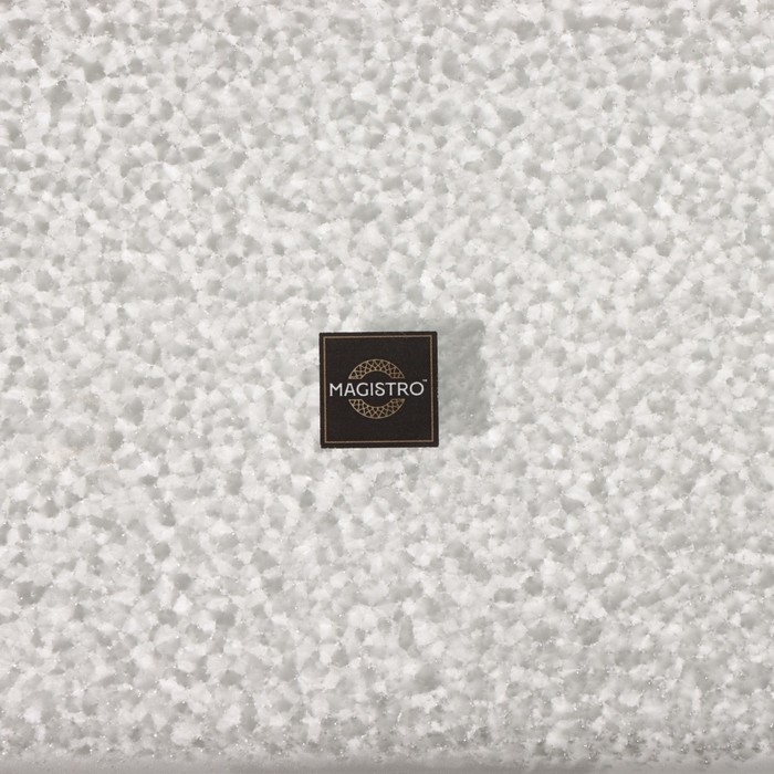 Блюдо стеклянное сервировочное &laquo;Сияние&raquo;, 32&times;16&times;2,5 см, цвет золотой