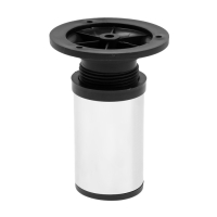 Опора регулируемая OR001CR ТУНДРА, d=50 мм, H=100 мм, цвет хром